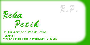 reka petik business card